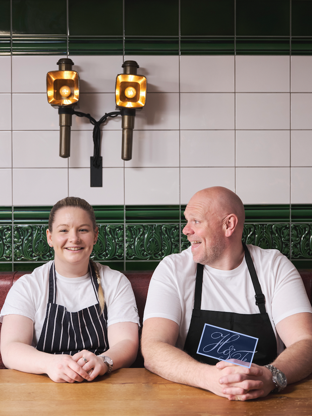 Head Chef Sarah Hayward and Tom Kerridge
